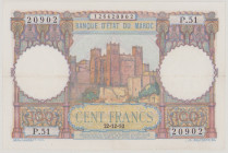 Morocco 100 Francs, 22.12.1952, P.51 20902, P45, BNB B228a, VF

Estimate: 30-60