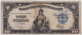 Philippines 10 Pesos, 1.1.1933, E79294E, P23a, BNB B608b, F strains

Estimate: 40-60