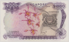 Singapore 1000 Dollars, no date, A/1 218662, P8b, B108b, AU

Estimate: 2500-3500