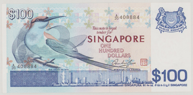 Singapore 100 Dollars, no date, A/20 408884, P14, BNB B115a, UNC

Estimate: 25...