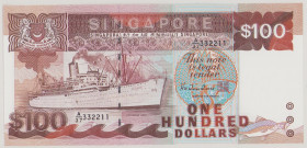 Singapore 100 Dollars, no date, A/37 332211, P23c, BNB B124c, AU

Estimate: 200-300