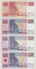 Singapore 2 Dollars, ND, CB 753793, P27, BNB B120a, UNC;
2 Dollars, ND, JR 929107, P28, BNB B129a, UNC;
2 Dollars, ND, GX 536050, P37, BNB B129c, UN...