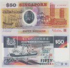 Singapore 50 Dollars, ND, D 193906, P31 BNB B128a, UNC;
50 Dollars, ND, H/39 093971, P36, BNB B131b, UNC
(2pcs)

Estimate: 250-350