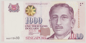 Singapore 1000 Dollars, no date, 0AD 773430, P43, BNB B137a, UNC

Estimate: 1500-2000