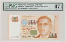 Singapore 100 Dollars, no date, 3BJ 904080, P50i, BNB B206h, UNC, PMG 67 EPQ

Estimate: 150-200
