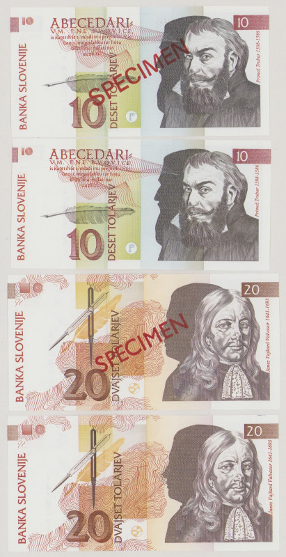 Slovenia 10 Tolarjev, 15.1.1992, GL 280351, P11a, BNB B301a, UNC;
10 Tolarjev, ...