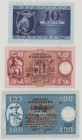 Slovenia 10 Lir, 28.11.1944, oveprint Vzorec, w/o ser.number, PR5s, BNB B105as2, UNC;
50 Lir, 14.9.1944, overprint Vzorec, w/o ser.number, PR6s, BNB ...