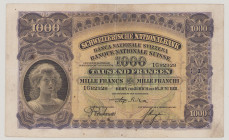 Switzerland 1000 Franken, 16.6.1931, Sign.16, 1G 82328, P37c, BNB B321c, VF

Estimate: 2500-3000