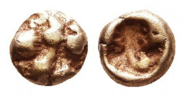 IONIA, Uncertain. Circa 625-600 BC. EL 
Reference:
Condition: Very Fine

Weight: 0,2 gr
Diameter: 4,5 mm