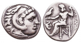 Kings of Macedon. Alexander III. "the Great" (336-323 BC). AR Drachm
Reference:
Condition: Very Fine

Weight: 4,1 gr
Diameter: 17,6 mm