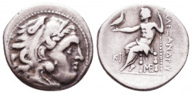 Kings of Macedon. Alexander III. "the Great" (336-323 BC). AR Drachm
Reference:
Condition: Very Fine

Weight: 4,1 gr
Diameter: 18,2 mm