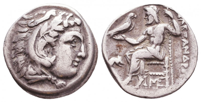 Kings of Macedon. Alexander III. "the Great" (336-323 BC). AR Drachm
Reference:...