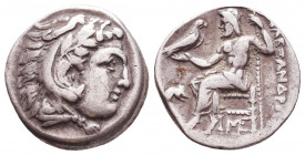 Kings of Macedon. Alexander III. "the Great" (336-323 BC). AR Drachm
Reference:
Condition: Very Fine

Weight: 4,1 gr
Diameter: 17,5 mm