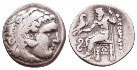 Kings of Macedon. Alexander III. "the Great" (336-323 BC). AR Drachm
Reference:
Condition: Very Fine

Weight: 4,1 gr
Diameter: 17,6 mm