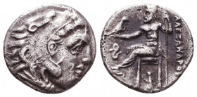 Kings of Macedon. Alexander III. "the Great" (336-323 BC). AR Drachm
Reference:
Condition: Very Fine

Weight: 4,1 gr
Diameter: 16,1 mm