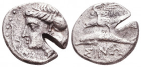 PAPHLAGONIA, Sinope. Circa 328-325 BC. AR Drachm 
Reference:
Condition: Very Fine

Weight: 5,7 gr
Diameter: 19,6, mm