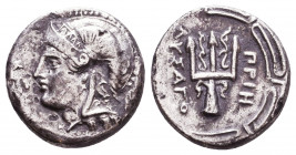 IONIA, Priene. Circa 290-270 BC. AR Drachm 
Reference:
Condition: Very Fine

Weight: 3,2 gr
Diameter: 14,9 mm