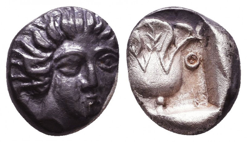 Rhodes , Island off Caria. AR. 229-205 BC. 
Reference:
Condition: Very Fine
...