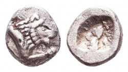 Dynasts of Lykia, uncertain dynast AR Obol. Circa 520-480 BC. 
Reference:
Condition: Very Fine

Weight: 0,4 gr
Diameter: 6,2 mm