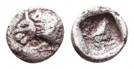 Dynasts of Lykia, uncertain dynast AR Obol. Circa 520-480 BC. 
Reference:
Condition: Very Fine

Weight: 0,2 gr
Diameter: 5,5 mm