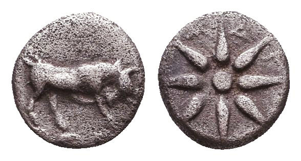 Greek Obol, Ca. 350-300 BC. AR.
Reference:
Condition: Very Fine

Weight: 0,3...