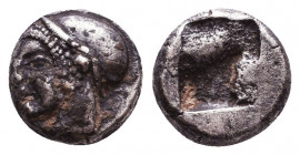 Greek Obol, Ca. 350-300 BC. AR.
Reference:
Condition: Very Fine

Weight: 1,3 gr
Diameter: 8,9 mm