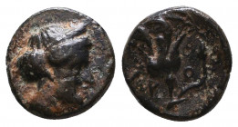 CARIA. Rhodes. Ae (Circa 88 BC).
Reference:
Condition: Very Fine

Weight: 1,1 gr
Diameter: 11,1 mm