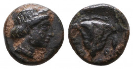 CARIA. Rhodes. Ae (Circa 88 BC).
Reference:
Condition: Very Fine

Weight: 1,2 gr
Diameter: 10,5 mm