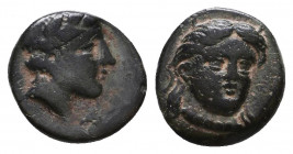 Greek Coins. 2nd - 1st Century BC . Ae
Reference:
Condition: Very Fine

Weight: 0,8 gr
Diameter: 10,5 mm