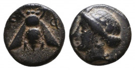 IONIA. Ephesus. AE, ca. 305-288 B.C.
Reference:
Condition: Very Fine

Weight: 1,1 gr
Diameter: 10,4 mm