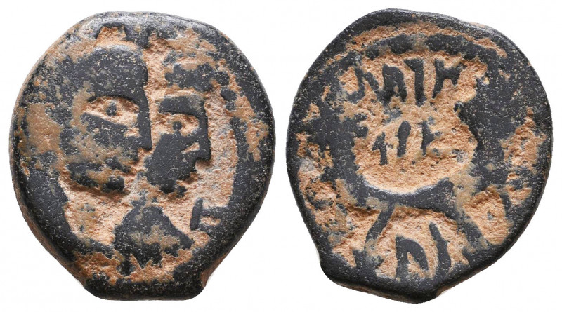 Nabataea. Aretas IV and Shaqilat (9 BC-AD 40). Æ 
Reference:
Condition: Very F...