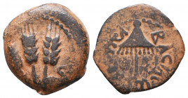 JUDAEA. First Jewish War. 66-70 CE. Æ Prutah
Reference:
Condition: Very Fine

Weight: 2,5 gr
Diameter: 17,1 mm