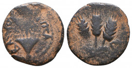 JUDAEA. First Jewish War. 66-70 CE. Æ Prutah
Reference:
Condition: Very Fine

Weight: 2 gr
Diameter: 17,2 mm