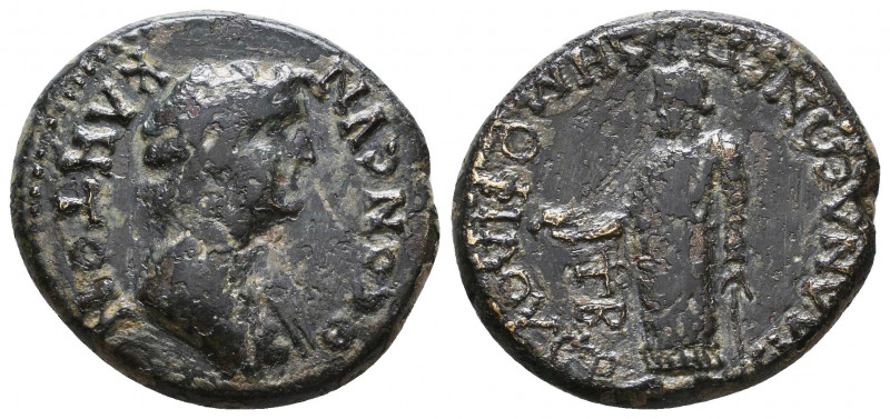 Pseudo-autonomous issue. Ae, 1st century AD.
Reference:
Condition: Very Fine
...