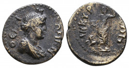 Pseudo-autonomous issue. Ae, 1st century AD.
Reference:
Condition: Very Fine

Weight: 3,1 gr
Diameter: 18,1 mm