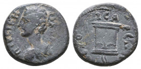 Pseudo-autonomous issue. Ae, 1st century AD.
Reference:
Condition: Very Fine

Weight: 2,6 gr
Diameter: 14,1 mm
