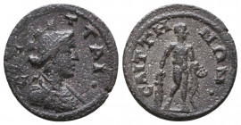 Pseudo-autonomous issue. Ae, 1st century AD.
Reference:
Condition: Very Fine

Weight: 3,1 gr
Diameter: 18,4 mm