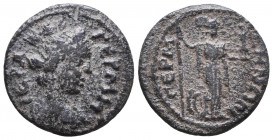 Pseudo-autonomous issue. Ae, 1st century AD.
Reference:
Condition: Very Fine

Weight: 3,9 gr
Diameter: 21,7 mm