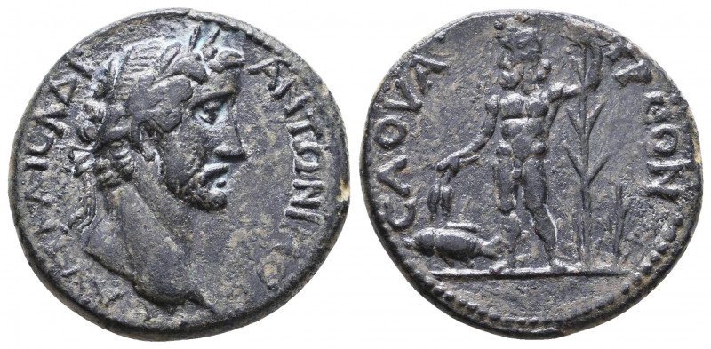 LYCAONIA. Savatra. Antoninus Pius (138-161). Ae.
Obv: AVT KAIC AΔP ANTWNEINOC C...