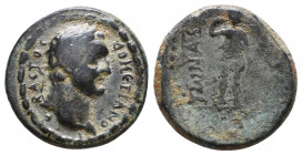 CILICIA, Mopsouestia-Mopsos. Domitian. AD 81-96. Æ 
Reference:
Condition: Very Fine

Weight: 3,3 gr
Diameter: 17,2 mm