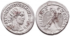 Seleucis and Pieria. Antioch. Philip I, 244-249. Tetradrachm 
Reference:
Condition: Very Fine

Weight: 11,7 gr
Diameter: 26,9 mm