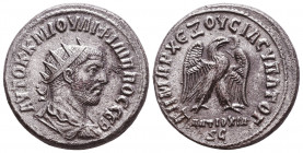 Seleucis and Pieria. Antioch. Philip I, 244-249. Tetradrachm 
Reference:
Condition: Very Fine

Weight: 11,9 gr
Diameter: 26,2 mm