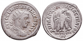 Seleucis and Pieria. Antioch. Philip I, 244-249. Tetradrachm 
Reference:
Condition: Very Fine

Weight: 11,6 gr
Diameter: 27,4 mm