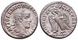 Seleucis and Pieria. Antioch. Philip I, 244-249. Tetradrachm 
Reference:
Condition: Very Fine

Weight: 10 gr
Diameter: 24,1 mm