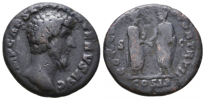 Lucius Verus. A.D. 161-169. AE
Reference:
Condition: Very Fine

Weight: 10,6...