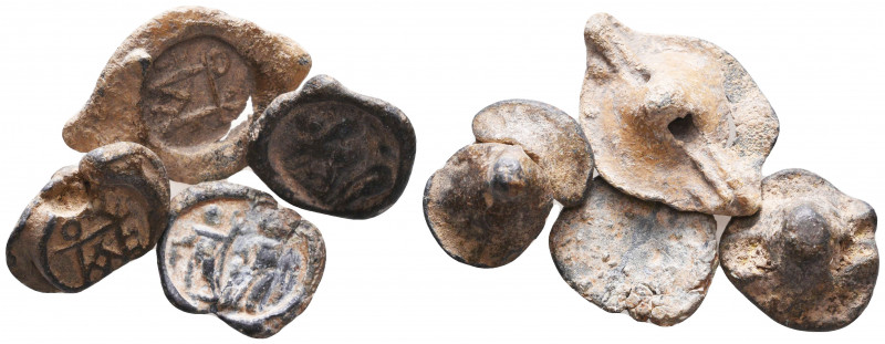 Lot of Byzantine Lead Seals, 7th - 13th Centuries
Reference:
Condition: Very F...