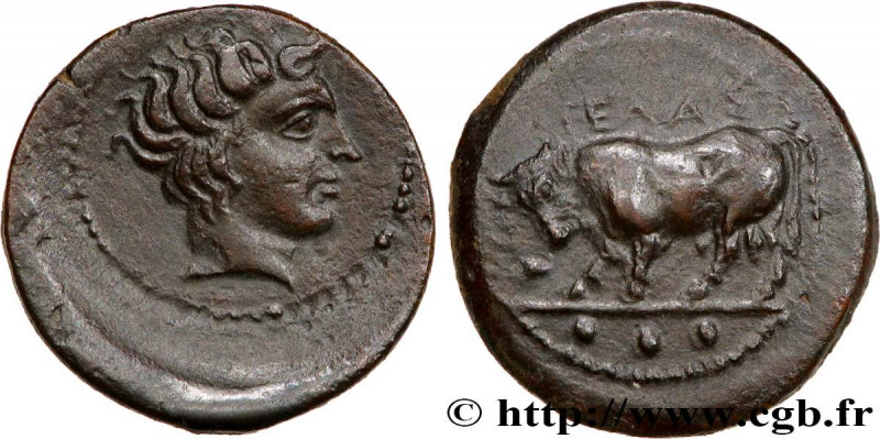 SICILY - GELA
Type : Trias 
Date : c. 420-405 AC. 
Mint name / Town : Géla, Sici...
