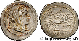 FABIA
Type : Denier 
Date : 102 AC. 
Mint name / Town : Rome 
Metal : silver 
Millesimal fineness : 950  ‰
Diameter : 23,5  mm
Orientation dies : 2  h...