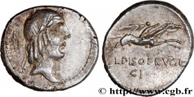 CALPURNIA
Type : Denier 
Date : 67 AC. 
Mint name / Town : Rome 
Metal : silver 
Millesimal fineness : 950  ‰
Diameter : 18,5  mm
Orientation dies : 9...