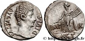 AUGUSTUS
Type : Denier 
Date : 15 AC. 
Mint name / Town : Lyon  
Metal : silver 
Millesimal fineness : 950  ‰
Diameter : 18,5  mm
Orientation dies : 5...